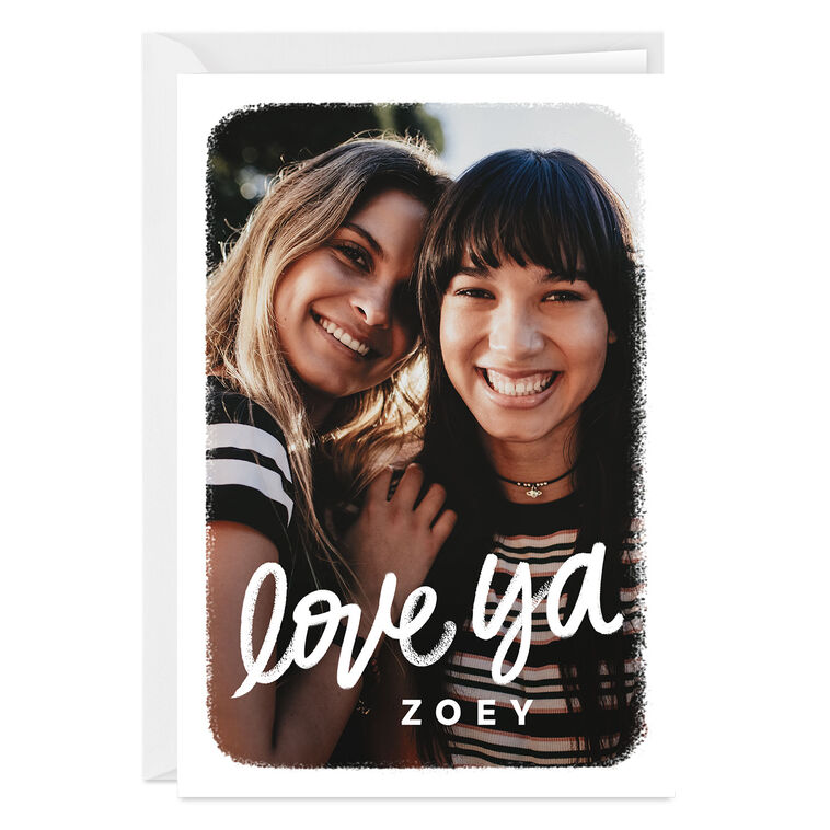 Personalized Love Ya Photo Card