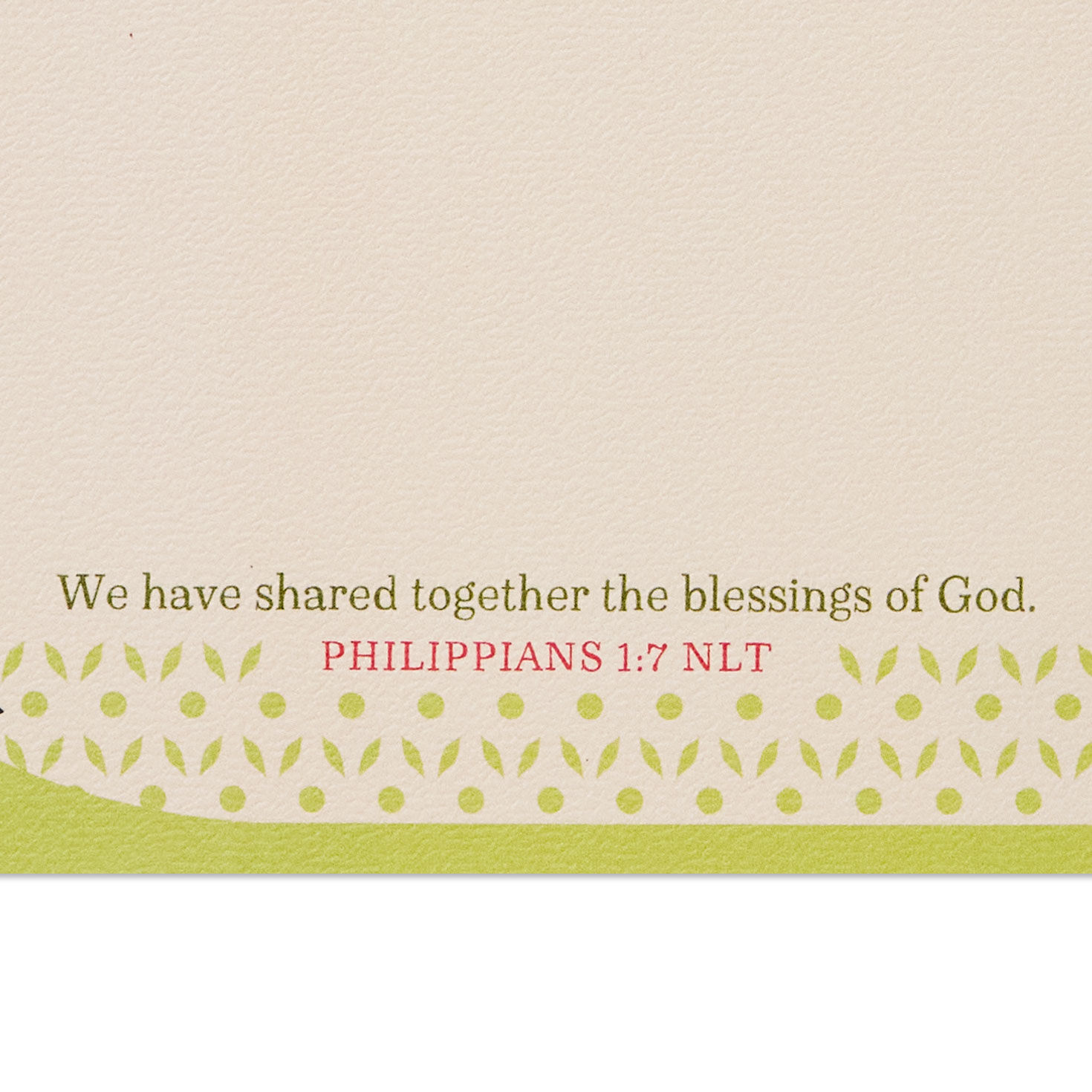 Poinsettia Religious Christmas Card for Daughter scripture image number 3