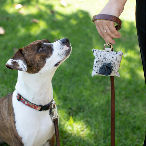 Nosy Dog Canvas Dog Waste Bag Dispenser, 