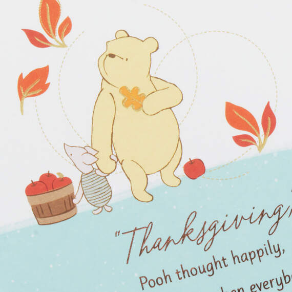 Disney Winnie the Pooh Thankful Heart Thanksgiving Card, , large image number 4