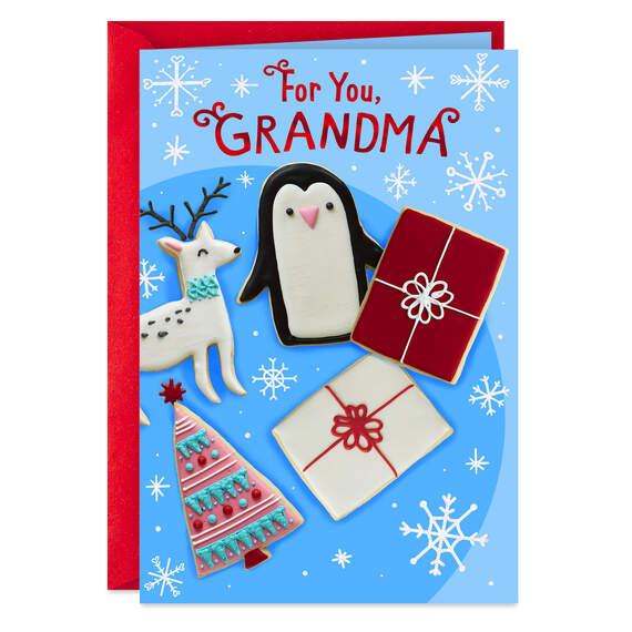 Thanks for Being So Sweet Christmas Card for Grandma, , large image number 1
