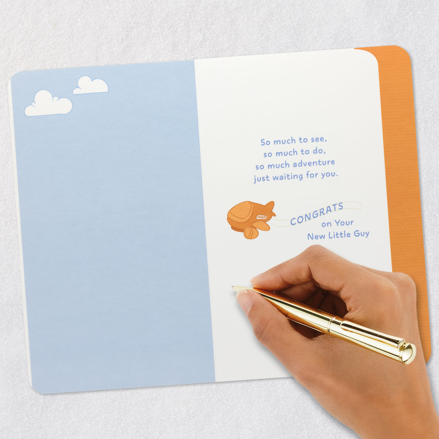 Cute Vehicles New Baby Boy Card Signing card image number 6