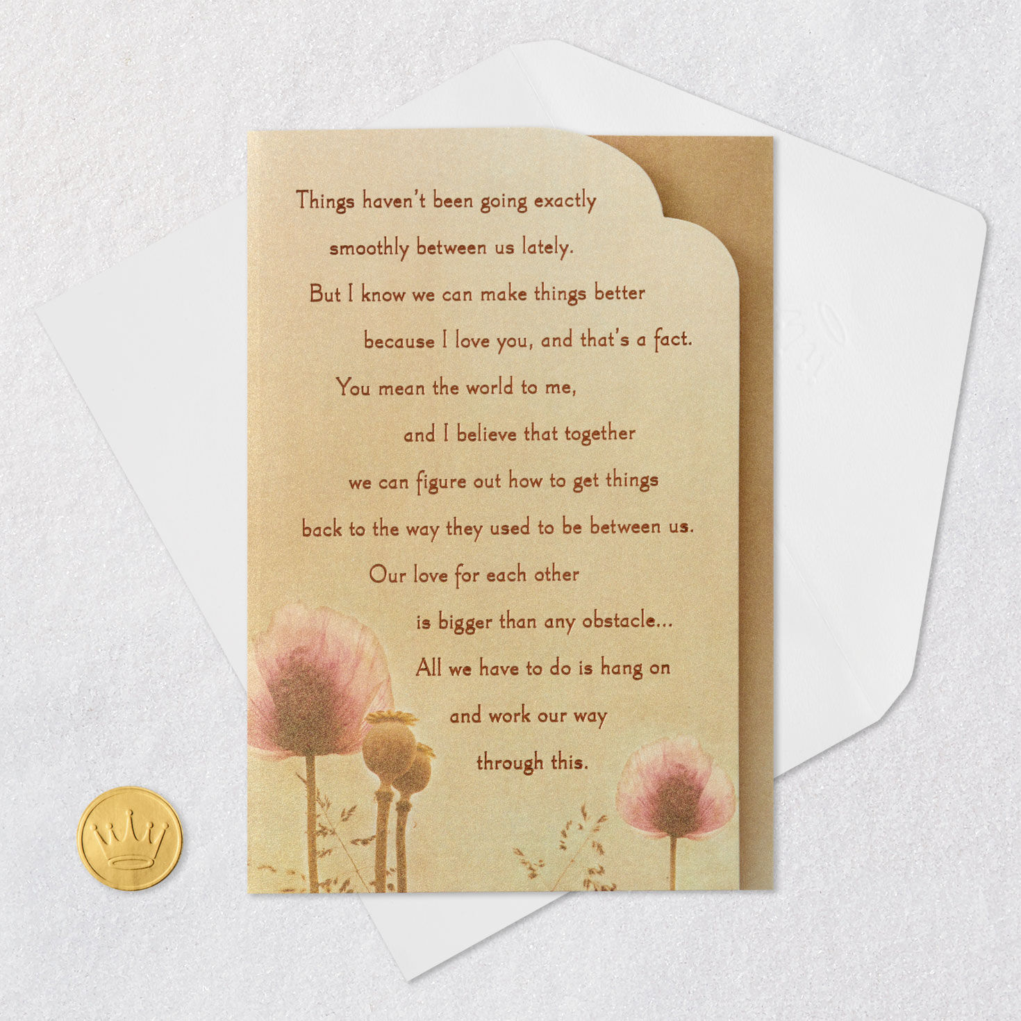 Pink Flowers Love Card for Troubled Relationship  image number 6