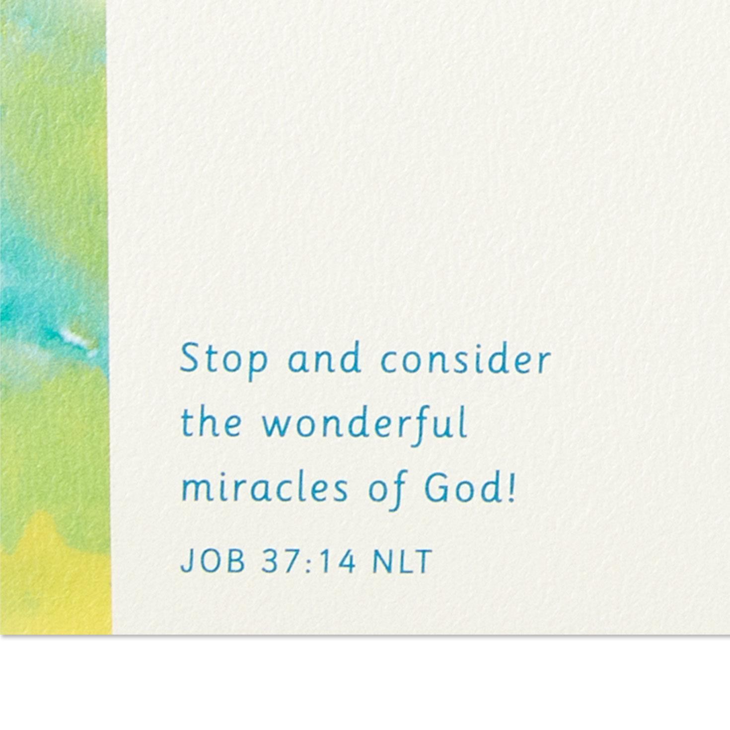 Stop, Look, Listen and Enjoy Religious Birthday Card, , large image number 3