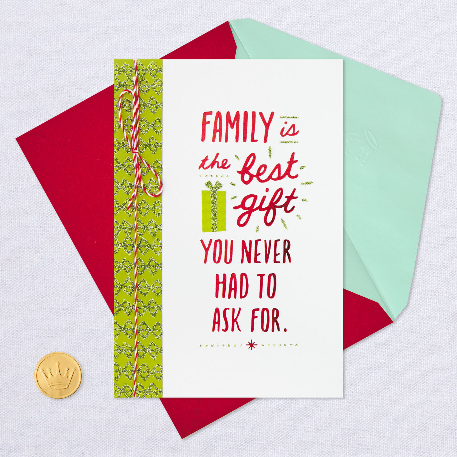 Family Is the Best Gift Christmas Card Greeting Cards Hallmark