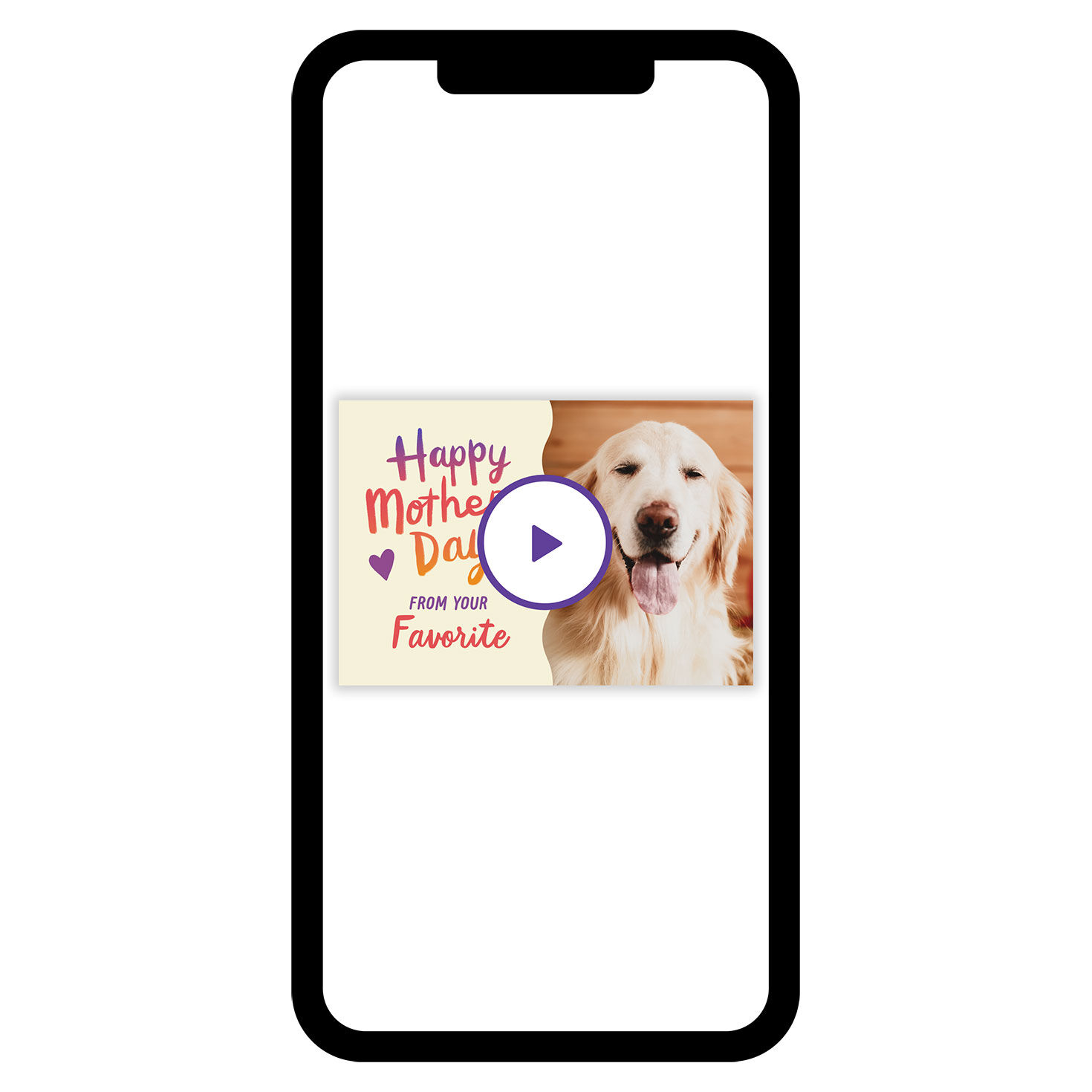 Bright Ombré and Hearts Mother's Day eCard