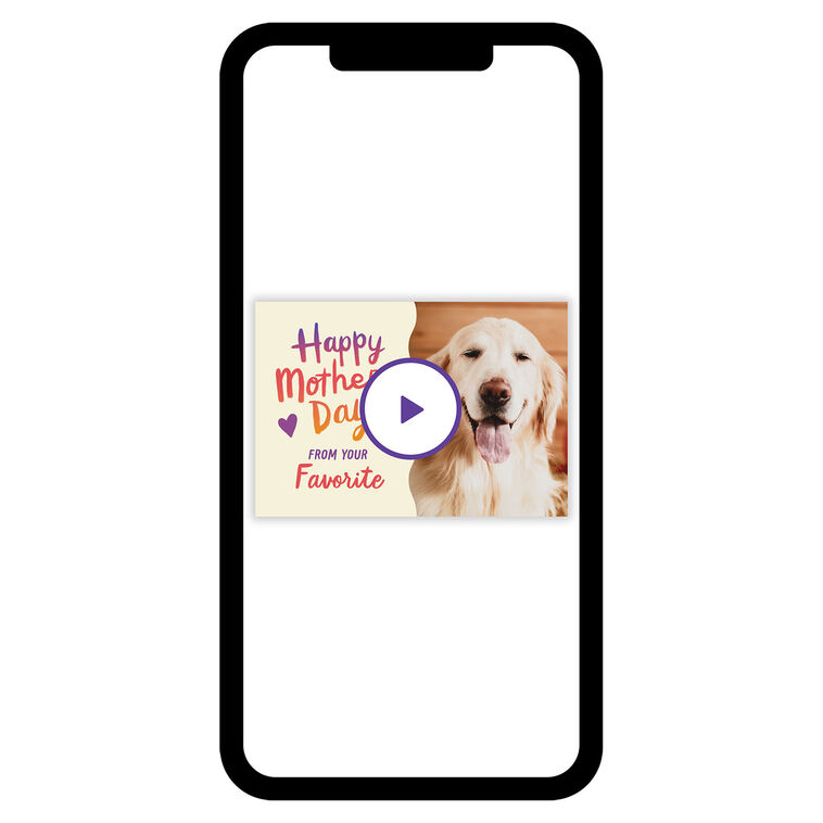 Bright Ombré and Hearts Mother's Day eCard