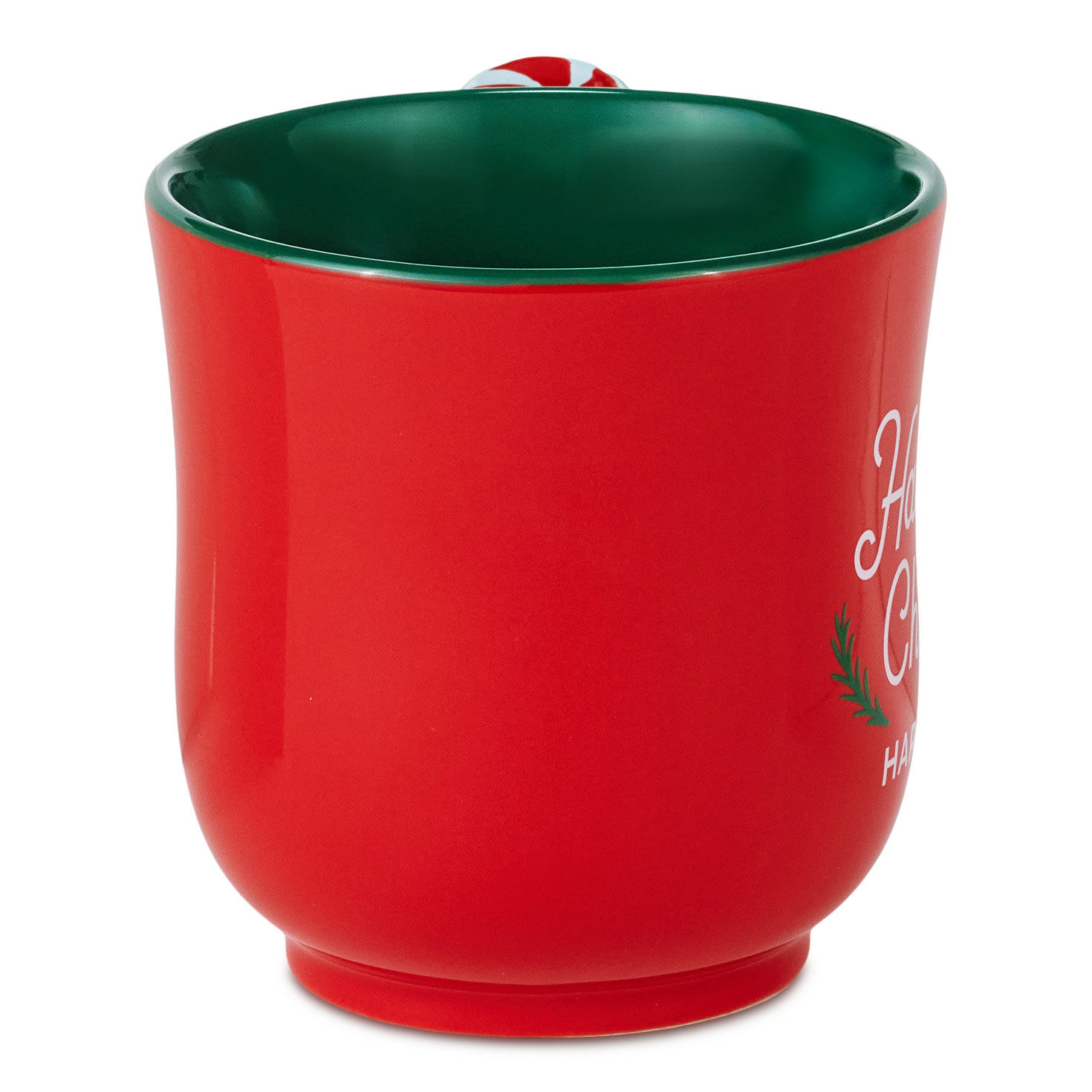 Red and Green Hallmark Channel Happy Place Mug side image number 3