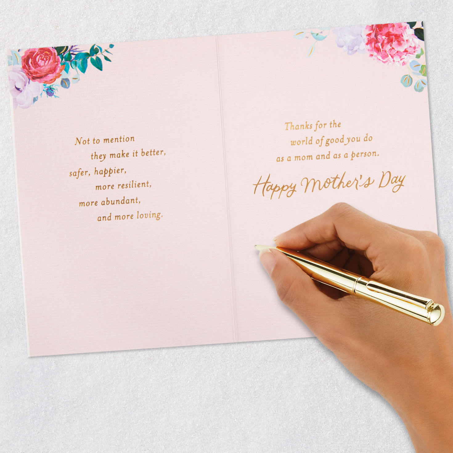 Floral Frame Mother's Day Card Signing card image number 7