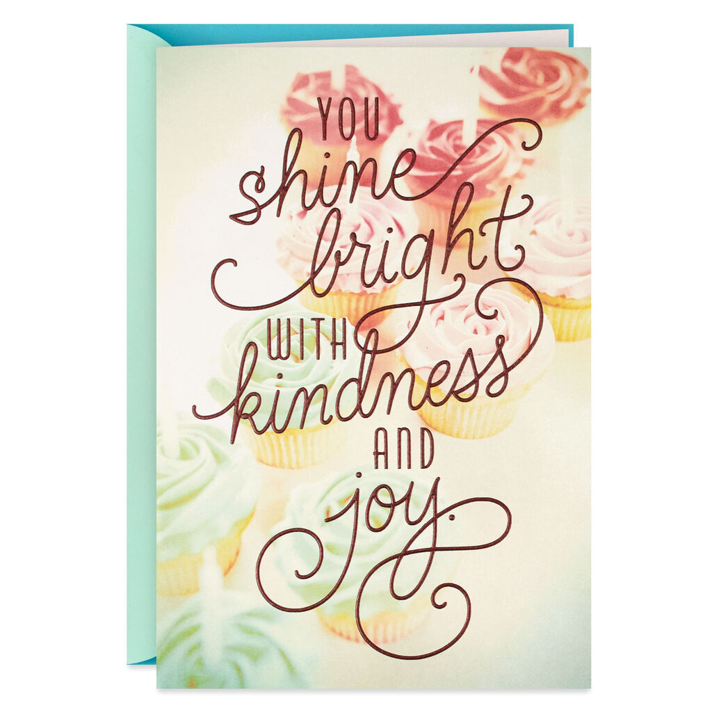 Cupcakes You Shine Bright Birthday Card For Her Greeting Cards