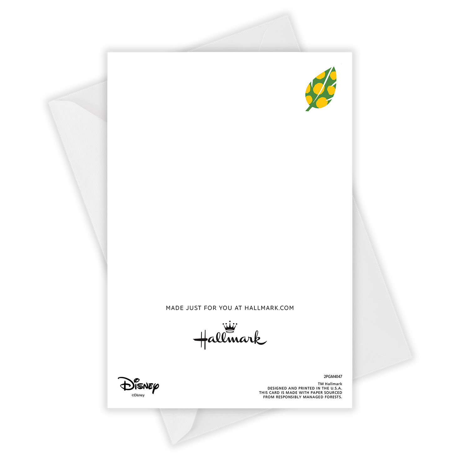 Hawaiian Stitch Personalized Birthday Card Open Card with Envelope indicating personalization image number 4