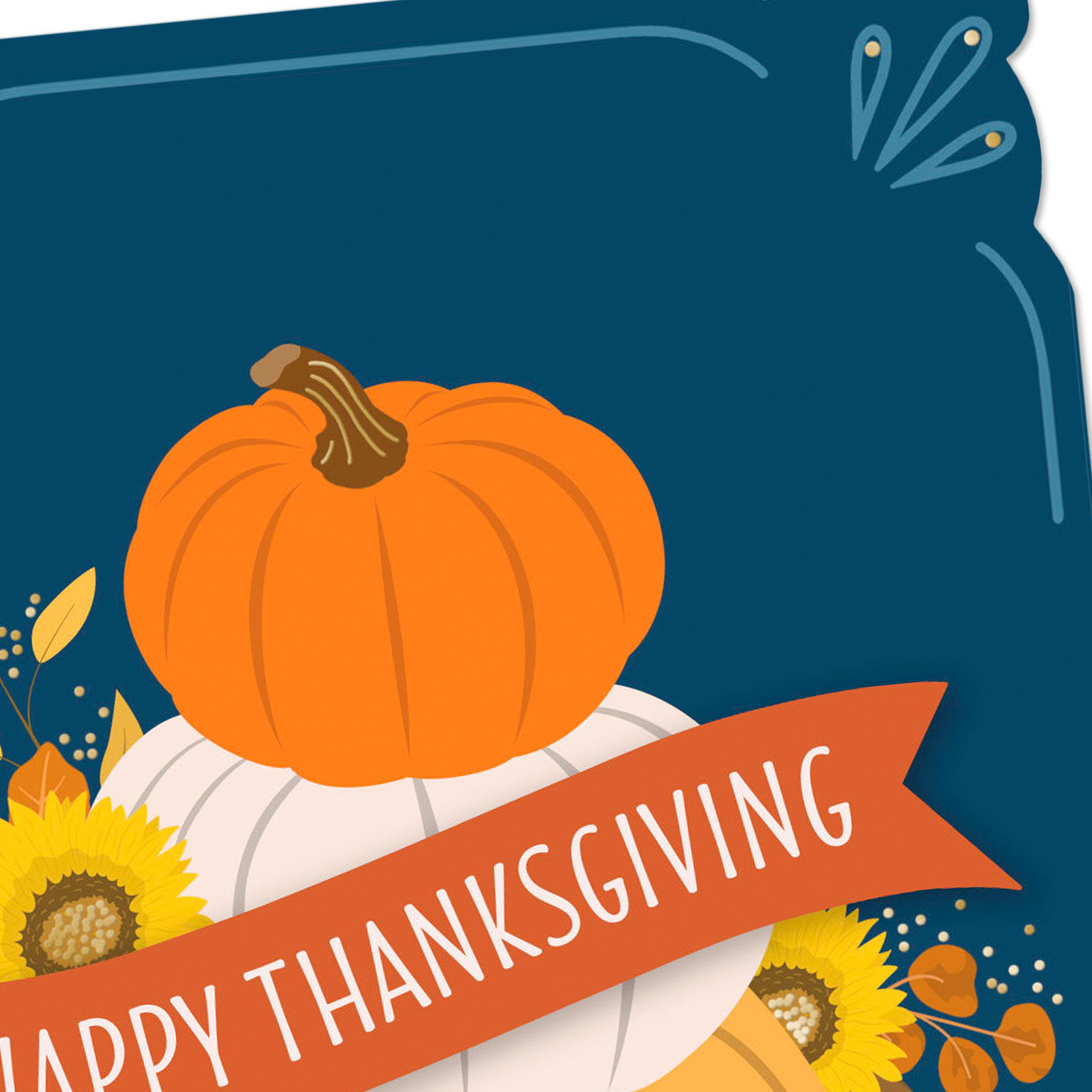 Pumpkins and Leaves Thanksgiving Card Pack Cover Detail image number 4