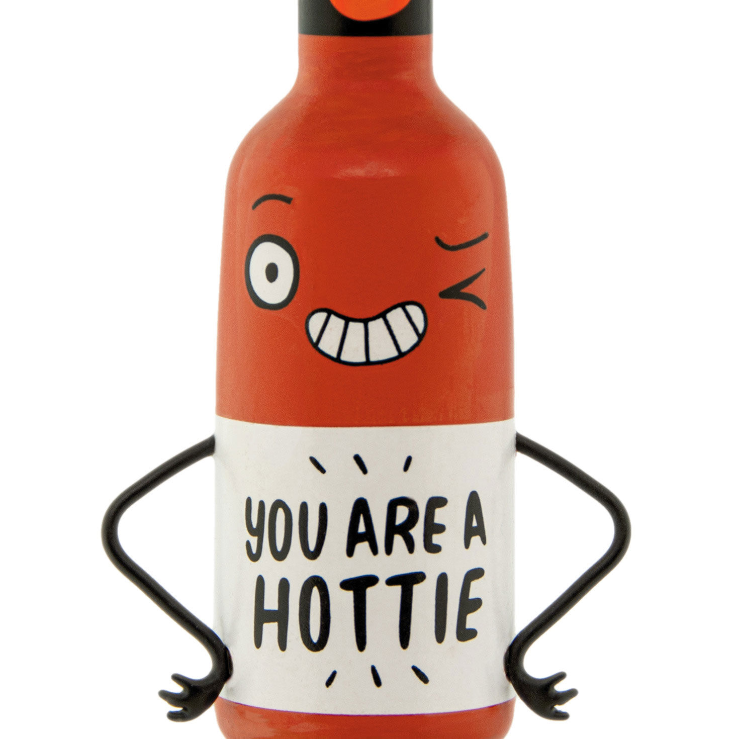 Hottie Hot Sauce Bottle Christmas Ornament upclose view image number 5