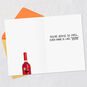 Red Wine Cartoon Funny Birthday Card Open card with envelope image number 3