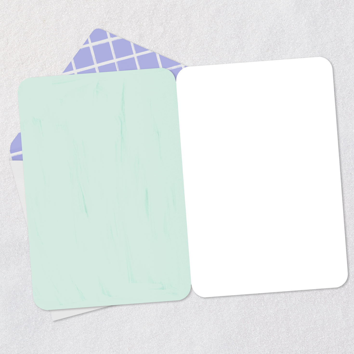 Tulips and Spring Flowers Blank Card Open card with envelope image number 2