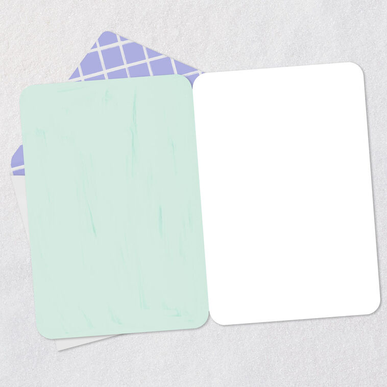 Tulips and Spring Flowers Blank Card Open card with envelope image number 2