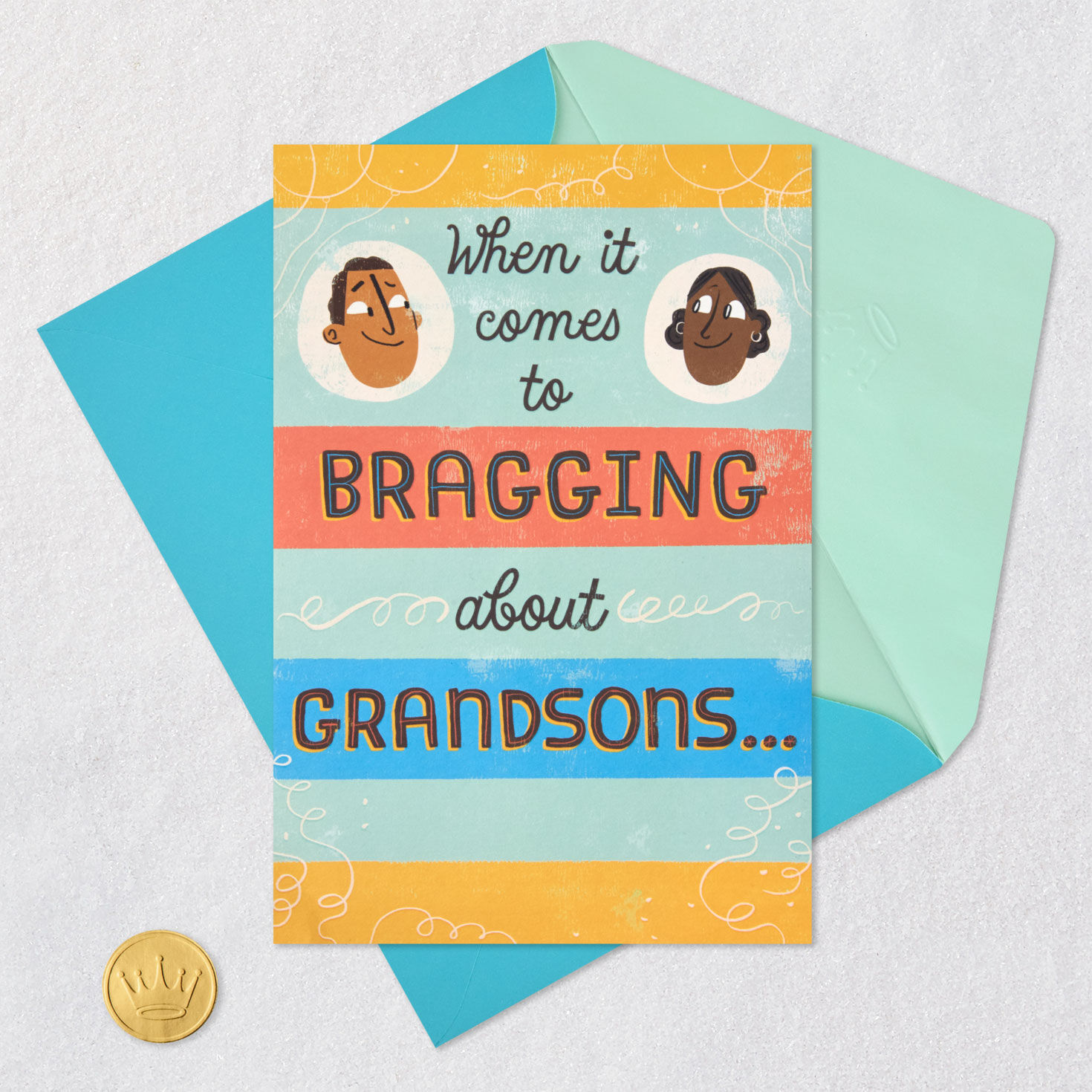 Bragging About Our Grandson Pop-Up Birthday Card from Grandparents for only USD 5.59 | Hallmark