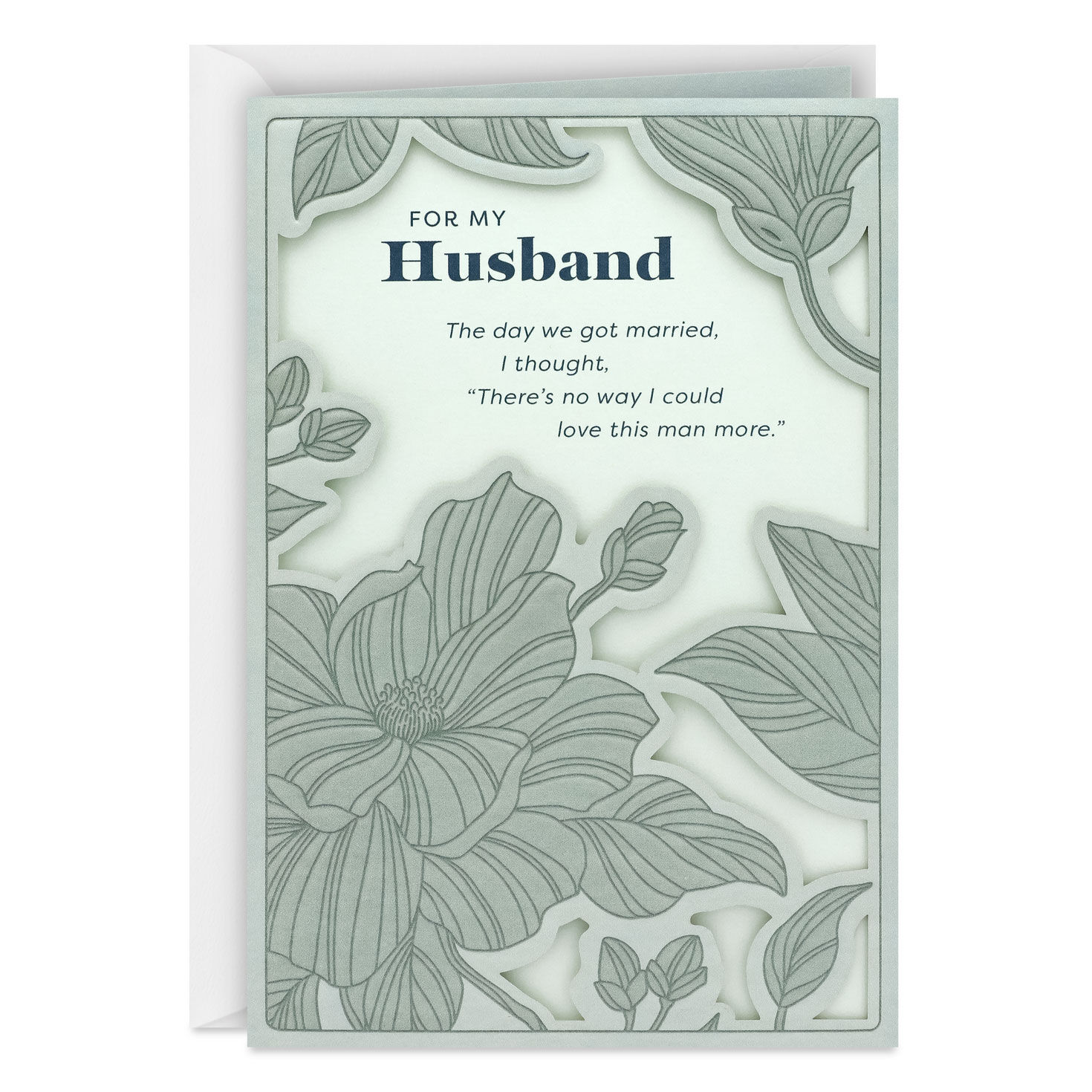 Our Wedding Day Was Only the Beginning Anniversary Card for Husband