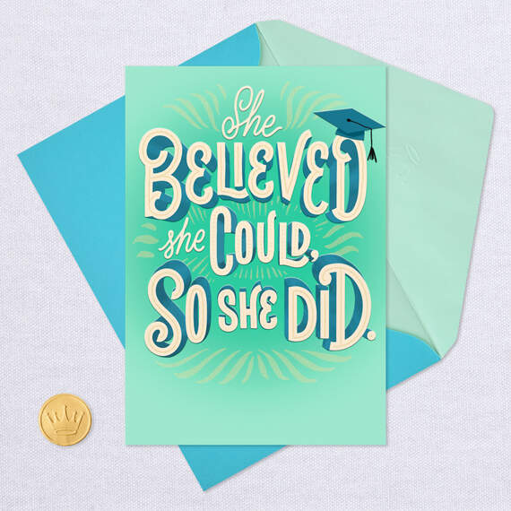 So Proud of You High School Graduation Card for Daughter, , large image number 5