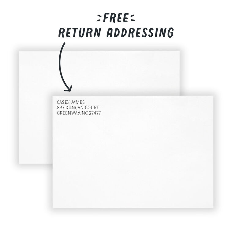 Simple Red and White Flat Christmas Photo Card, , large image number 4