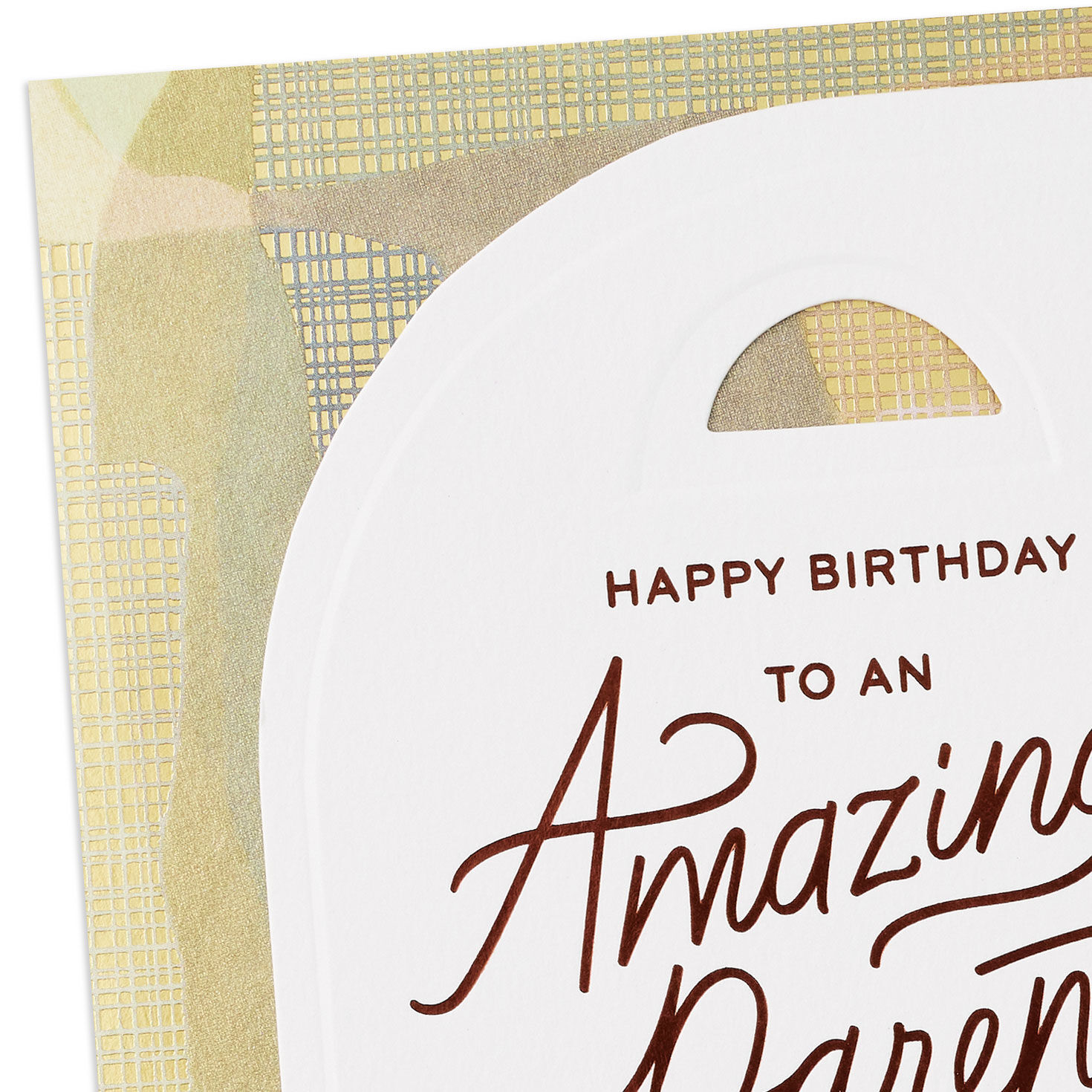 Modern Gold Arches Parent Birthday Card Card Front Detail image number 4