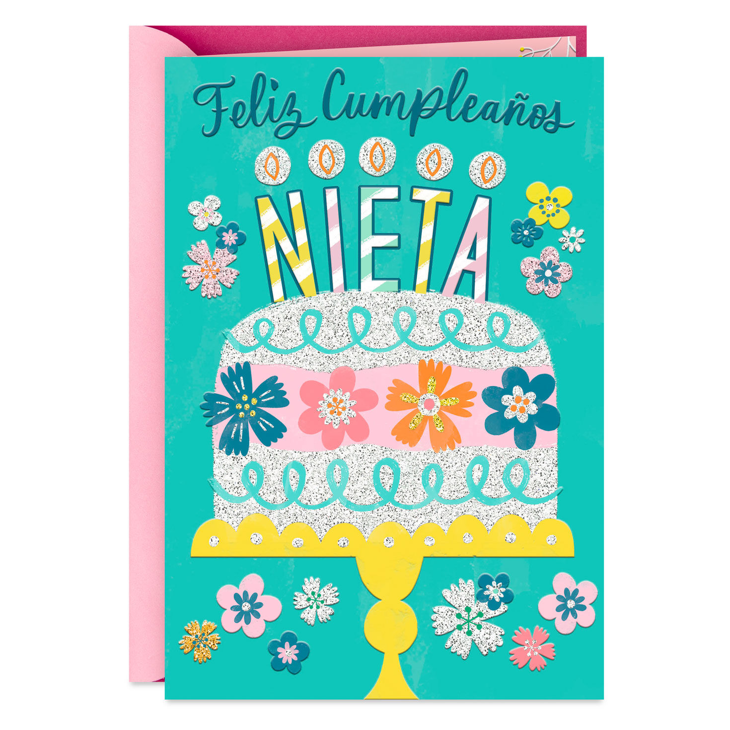 My Love for You Grows Spanish-Language Birthday Card for Granddaughter