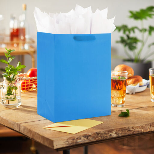 13" Royal Blue Large Gift Bag, 