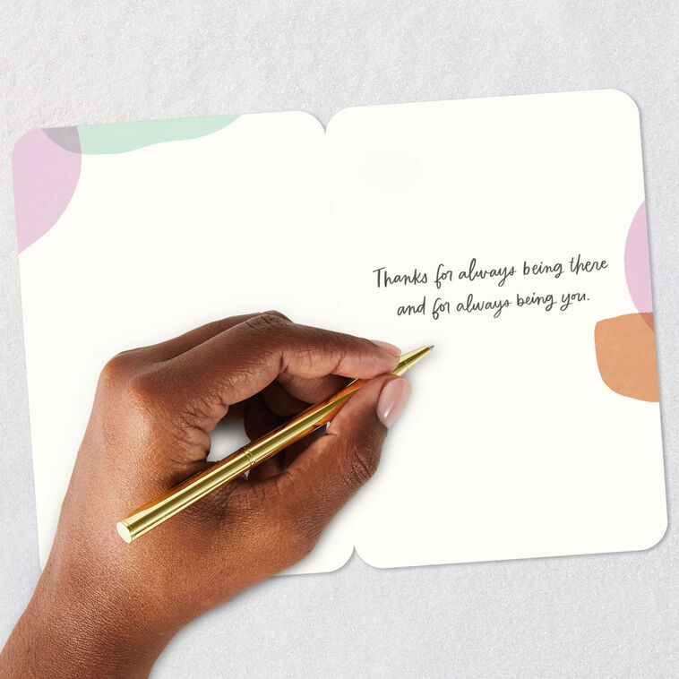 Pastel Abstract Shapes Thank You Card Signing card image number 6