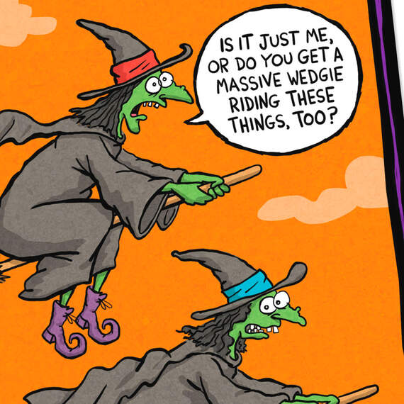 Witches With Wedgies Funny Halloween Card, , large image number 4