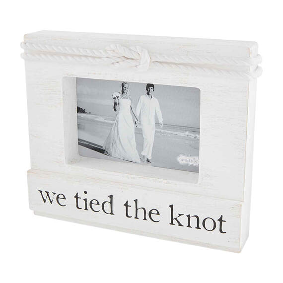 Mud Pie We Tied The Knot Picture Frame, 4x6