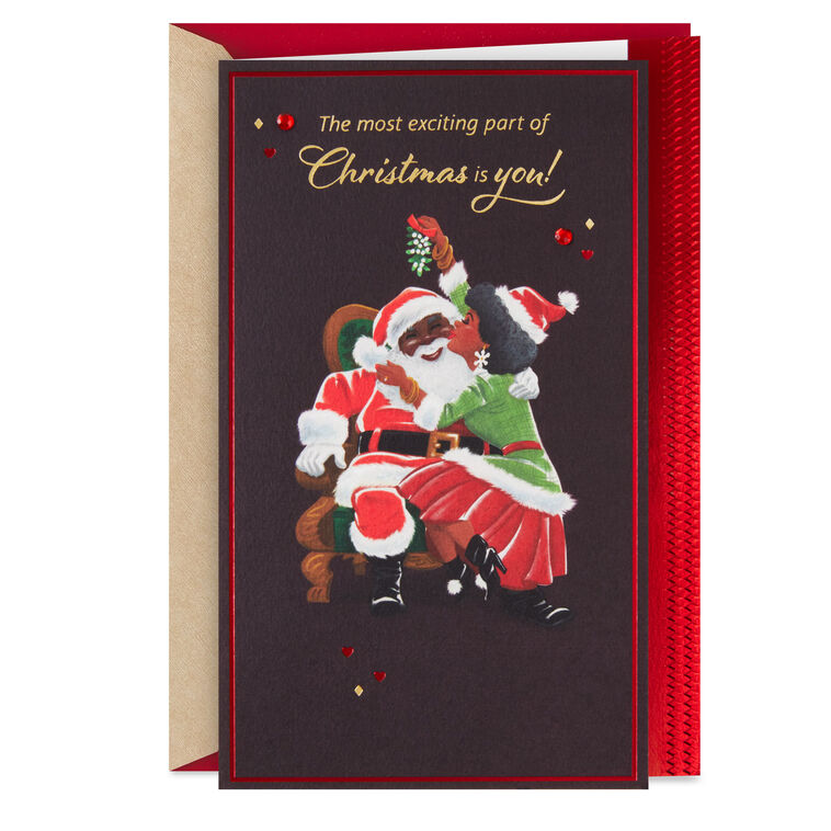 You Make My Heart Merry Romantic Christmas Card