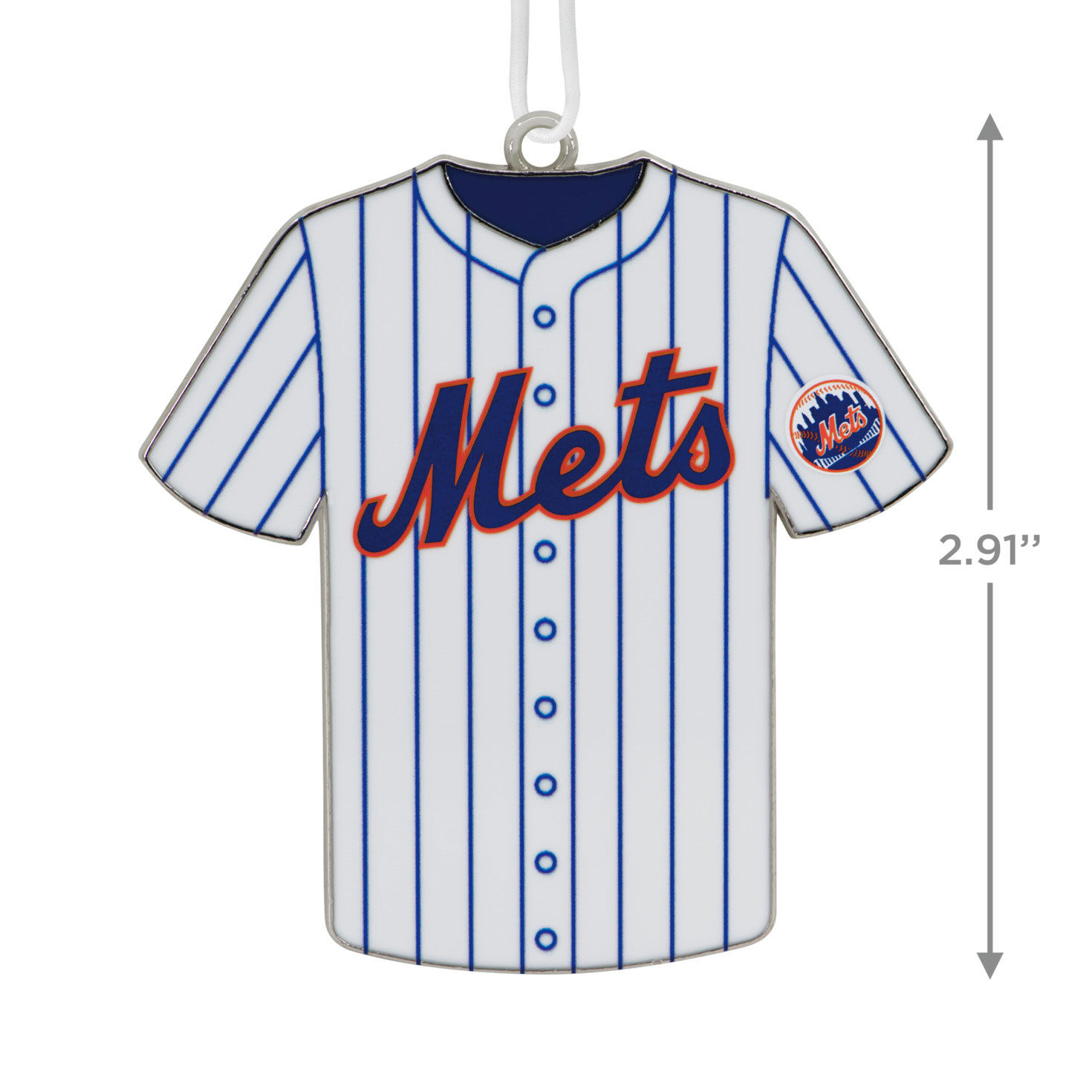 MLB New York Mets Baseball Jersey Metal Hallmark Ornament