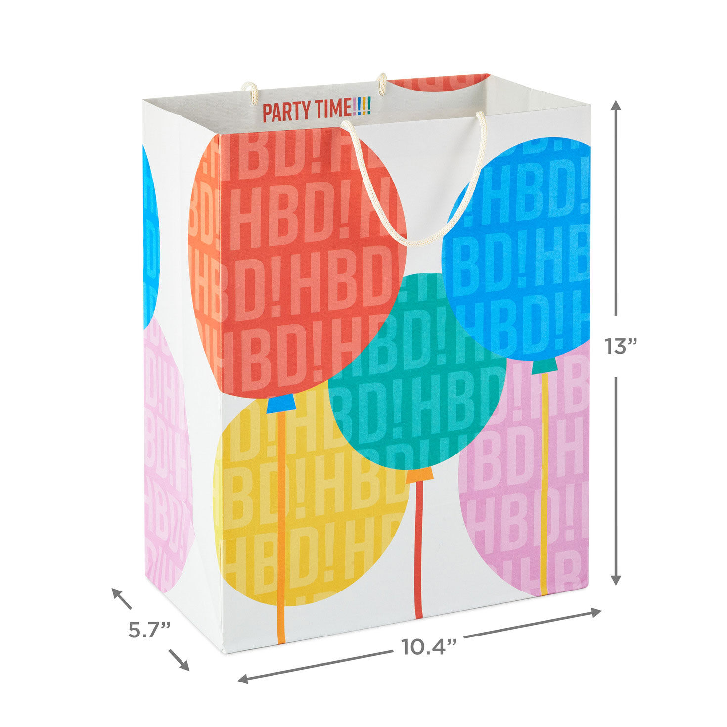 13" Balloons Large Birthday Gift Bag for only USD 4.99 | Hallmark