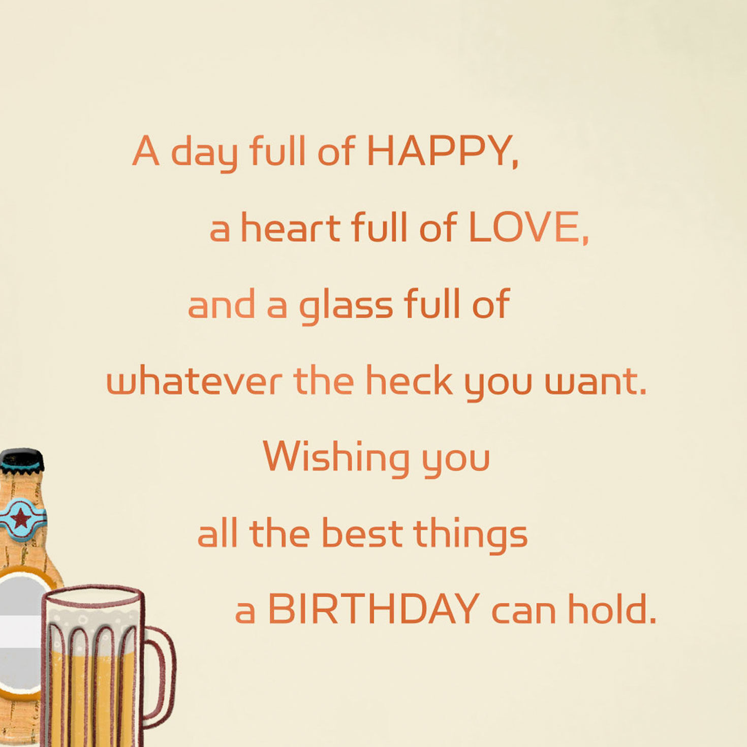 Three Beer Bottles Birthday Card for Dad sentiment image number 2