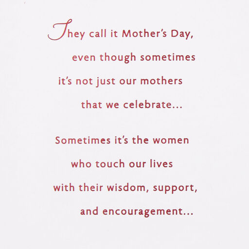 A Woman to Celebrate Mother's Day Card for Aunt, 