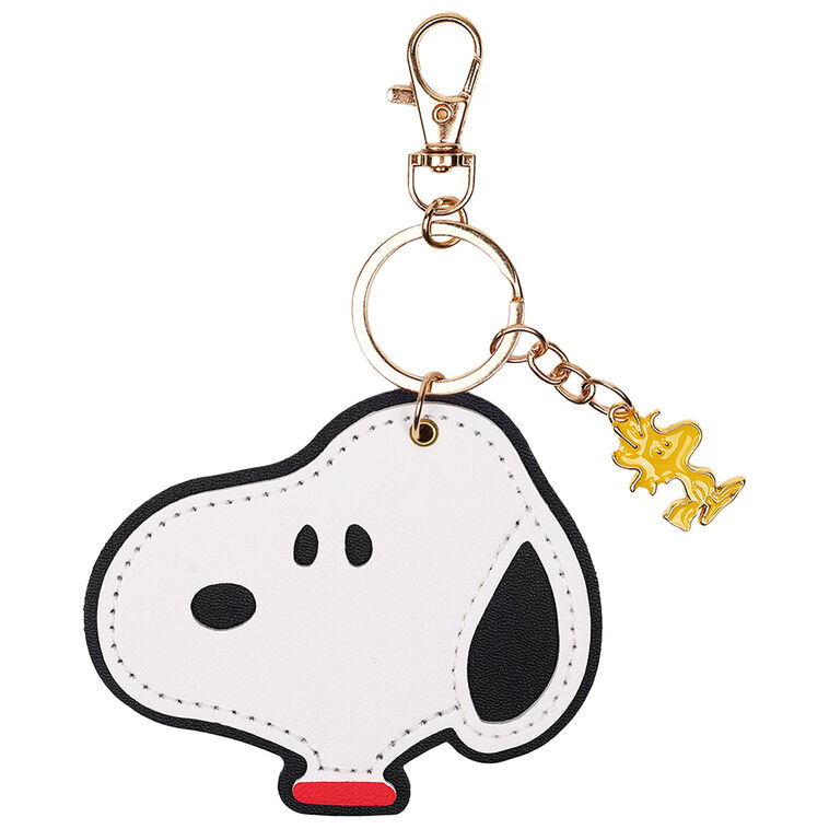 Concept One Peanuts Snoopy Face and Woodstock Keychain