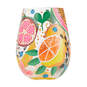 Lolita Tropical Fruit Handpainted Stemless Wine Glass, 20 oz., , large image number 1