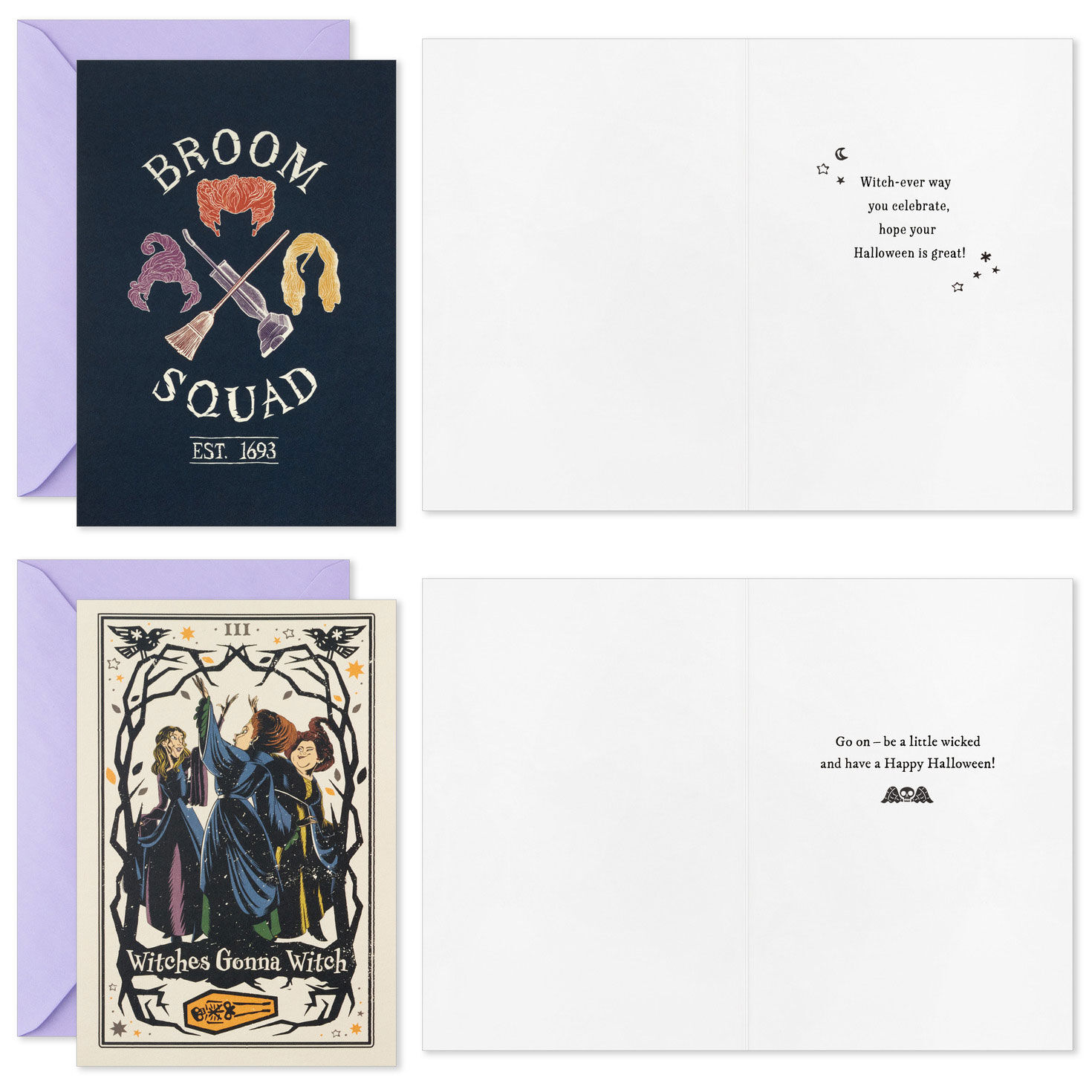 Disney Hocus Pocus Sanderson Sisters Boxed Halloween Cards Assortment, Pack of 16 for only USD 9.99 | Hallmark