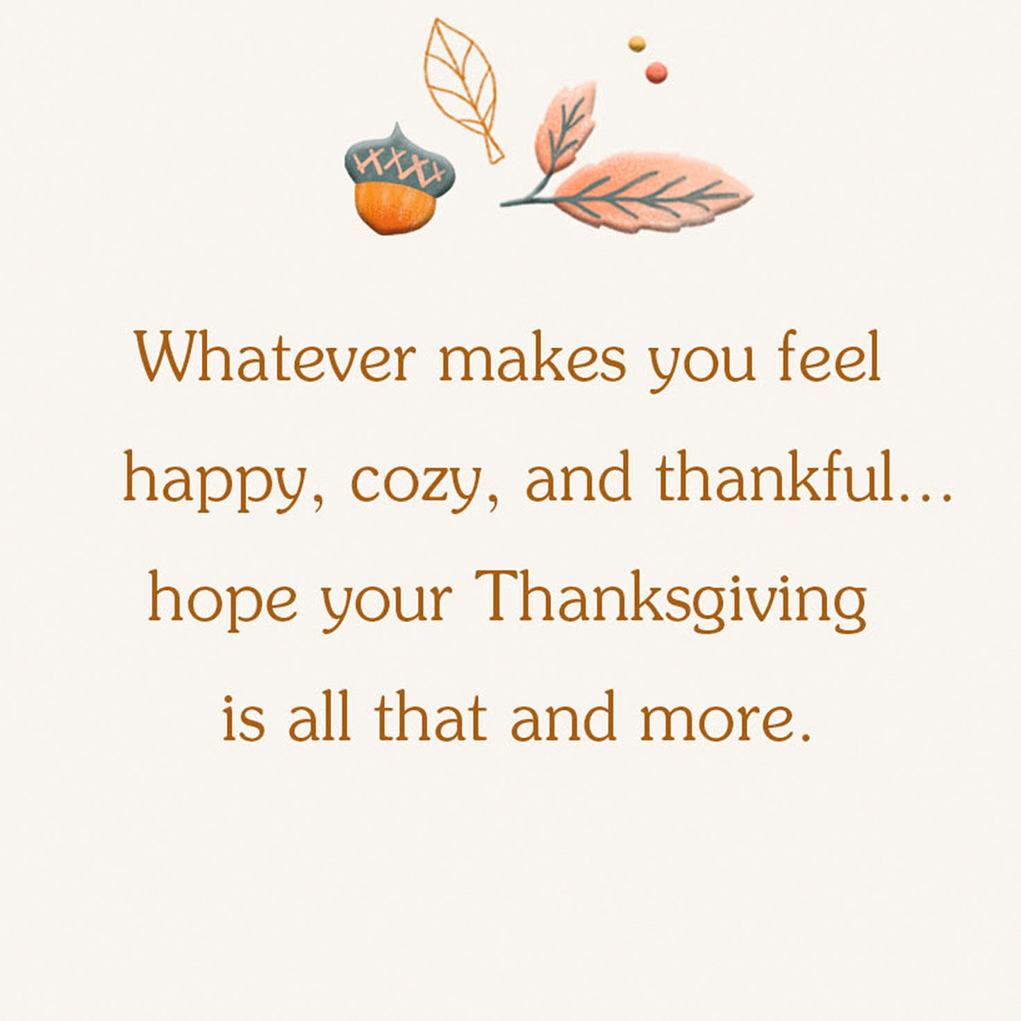 Autumn Leaves Thanksgiving Card Sentiment image number 2