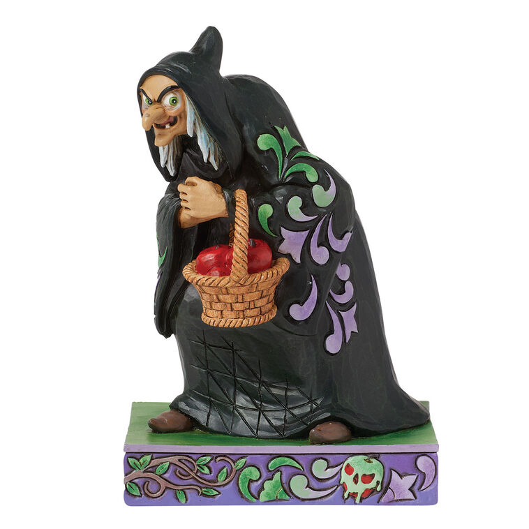 Jim Shore Disney Snow White Old Hag Figurine, 4.7"