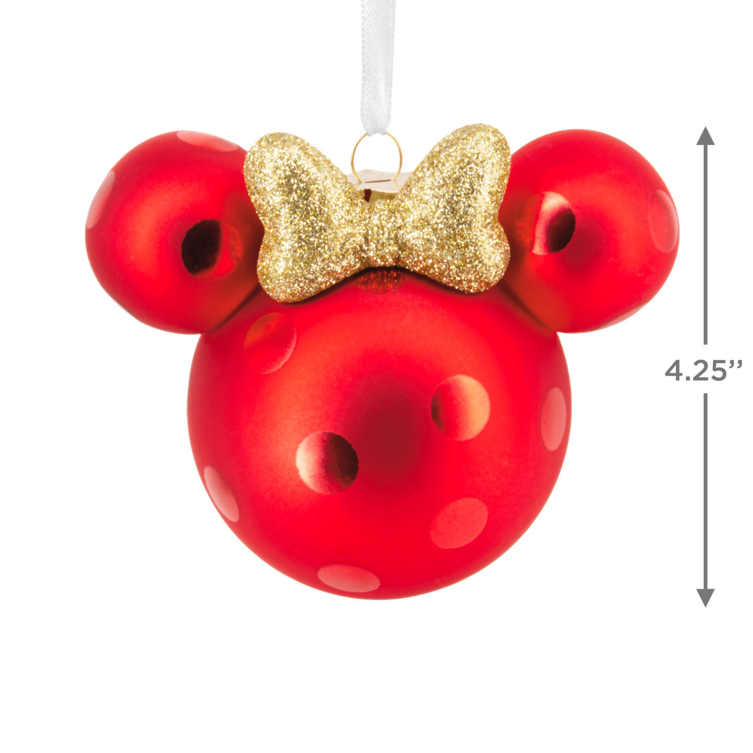 Disney Minnie Mouse Ears Icon Christmas Ornament measurement image number 3