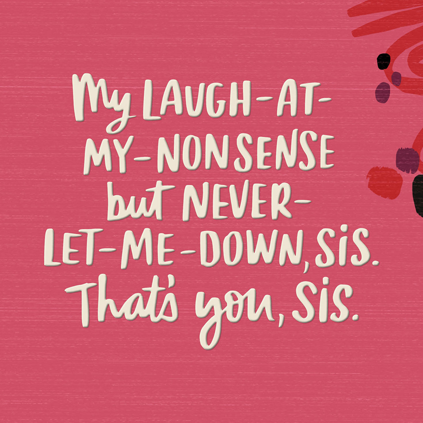 Abstract Soul Sister Card for Her  image number 2