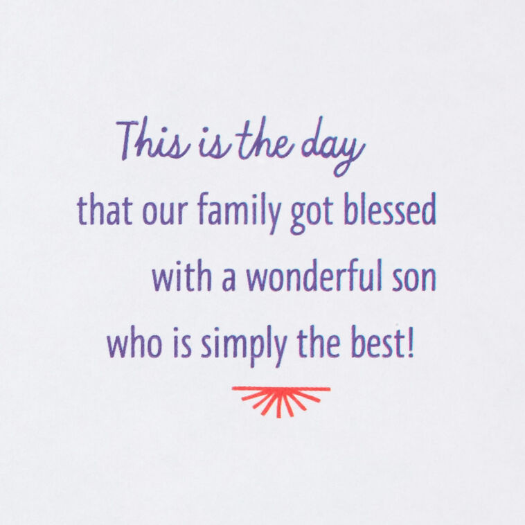 This Is the Day Birthday Card for Son, , large image number 3
