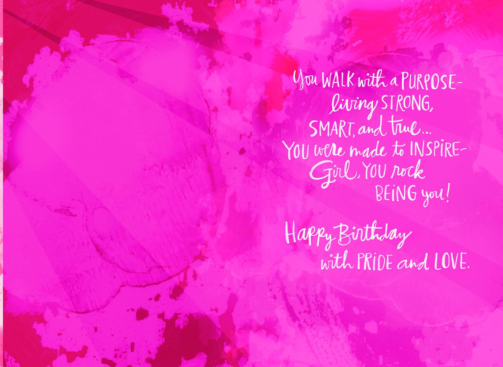 Girl, You Rock Birthday Card