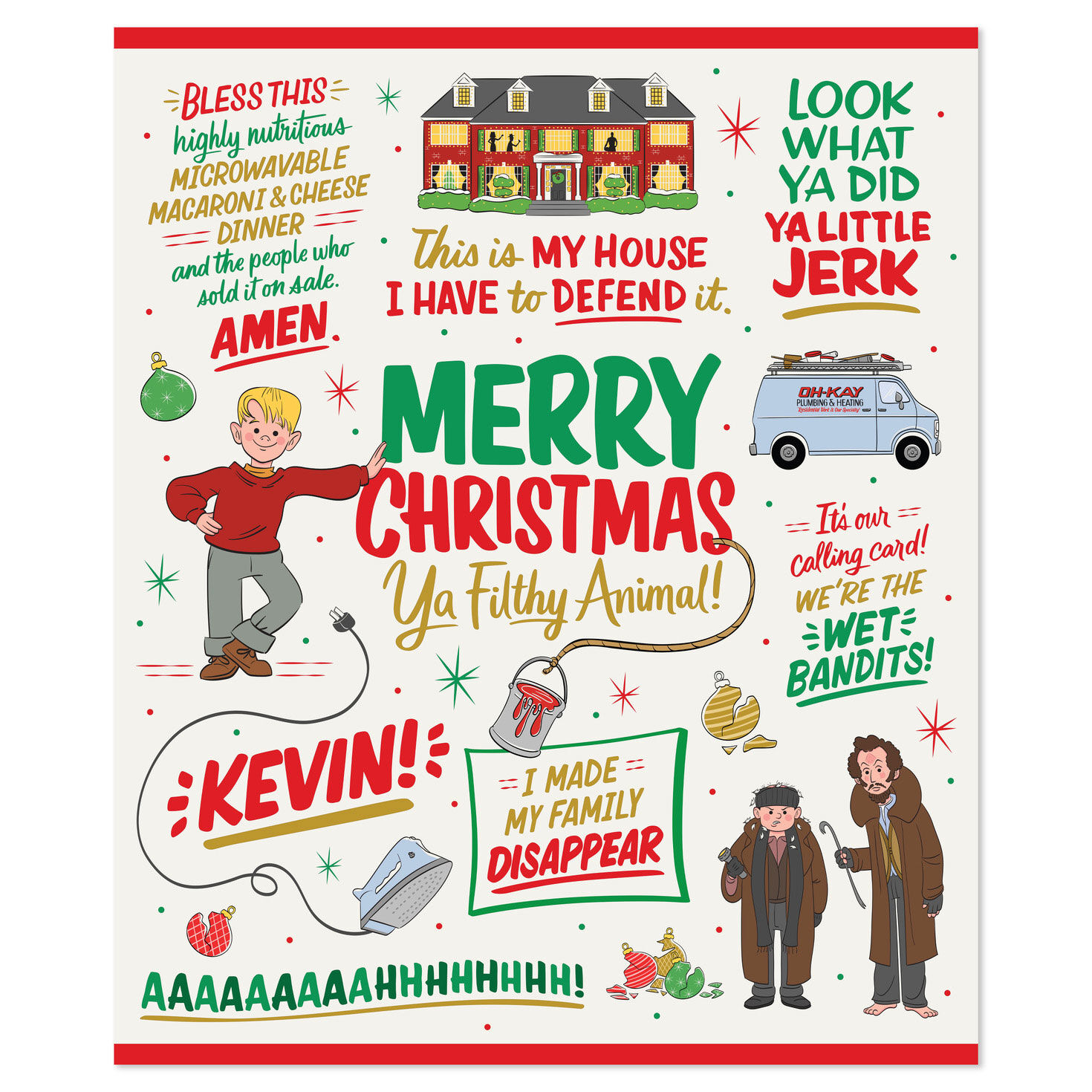 Home Alone Movie Fleece Blanket Front Flat image number 2