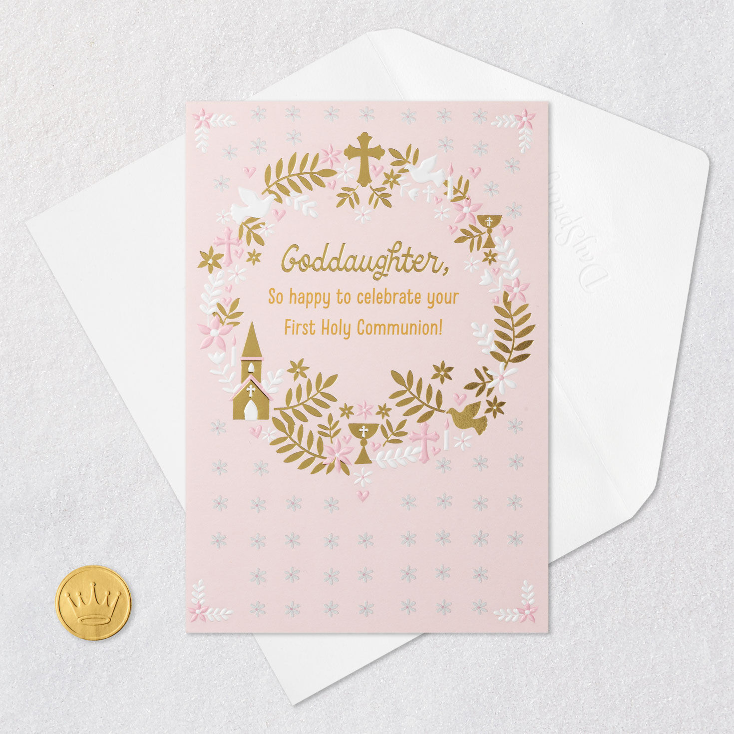 Jesus Loves You First Communion Card for Goddaughter for only USD 2.99 | Hallmark