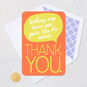 Orange and Yellow Word Bubble Thank You Card Card Front with Envelope and Gold Seal image number 5