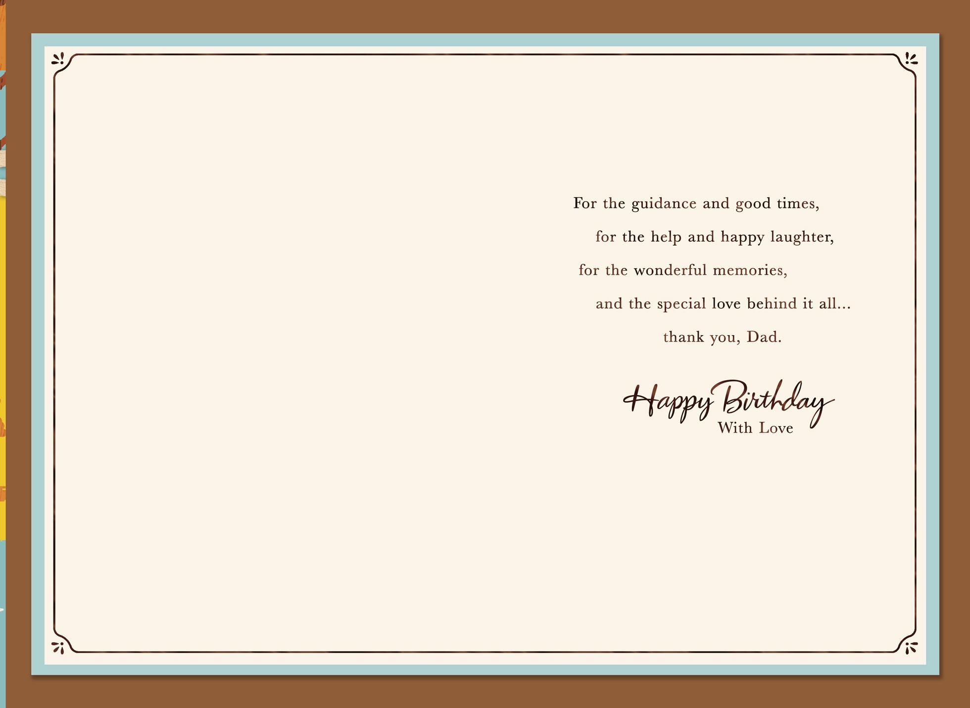 Picnic in the Park Birthday Card for Dad