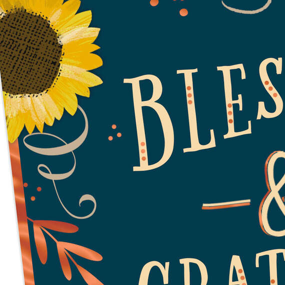 Blessed and Grateful Religious Thanksgiving Card, , large image number 4