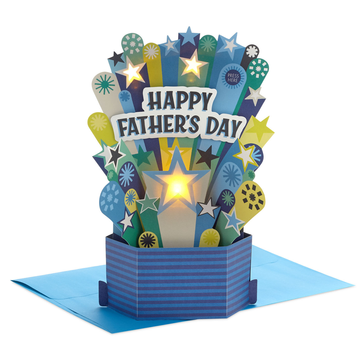 You're an Incredible Guy Musical 3D Pop-Up Father's Day Card With Light, , large image number 1